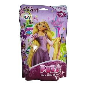 Disney Princess Tangled Rapunzel 48 Pc Puzzle On The Go Resealable NEW Sealed